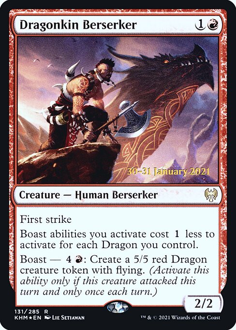 Dragonkin Berserker from Kaldheim Promos