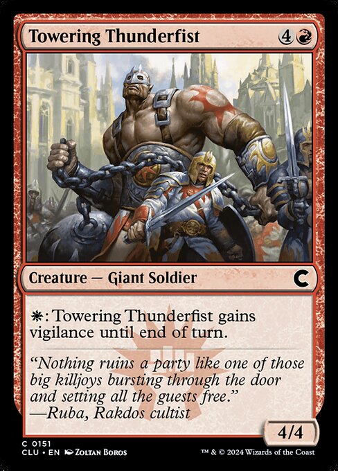 Towering Thunderfist highlighted card art