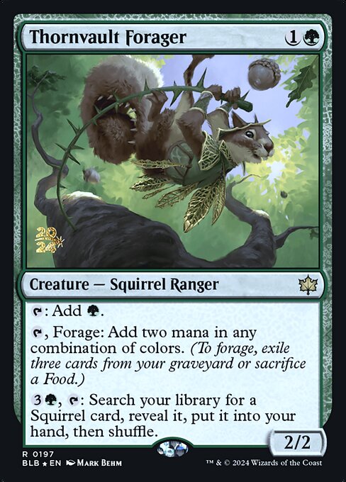 Thornvault Forager from Bloomburrow Promos