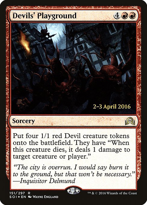 Devils' Playground from Shadows over Innistrad Promos