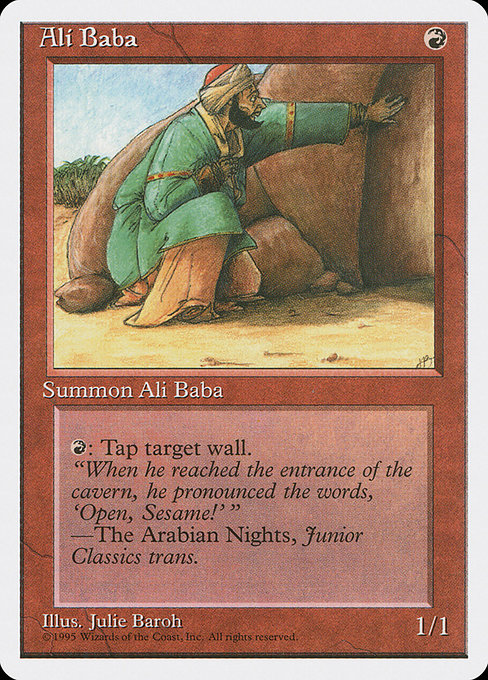 Ali Baba highlighted card art
