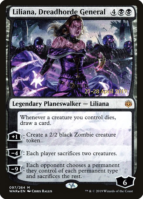 Liliana, Dreadhorde General from War of the Spark Promos