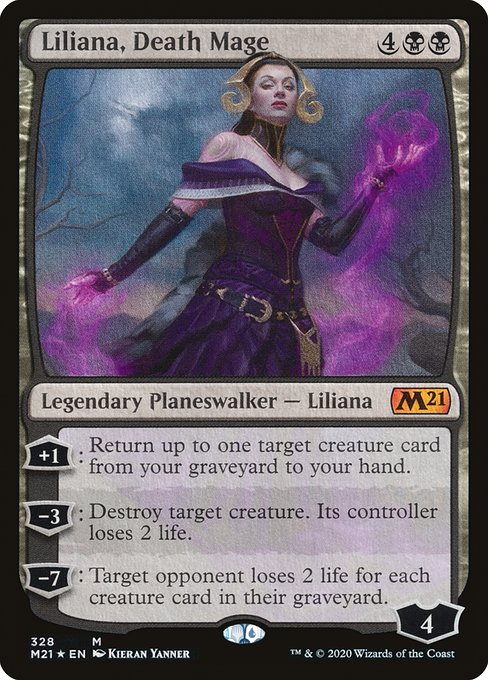 Liliana, Death Mage from Core Set 2021