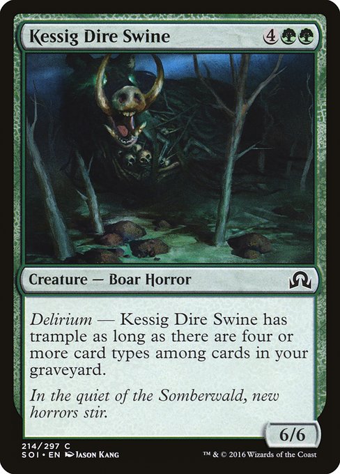 Kessig Dire Swine highlighted card art