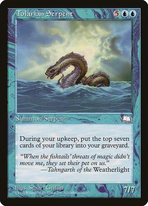 Tolarian Serpent highlighted card art