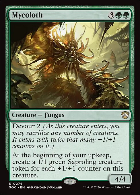 Mycoloth from Secrets of Strixhaven Commander