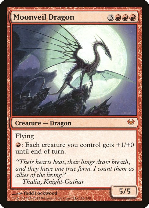 Moonveil Dragon highlighted card art