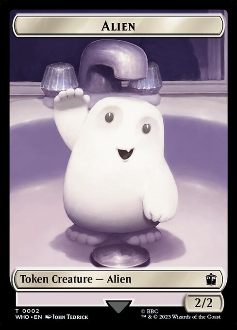 Alien from Doctor Who Tokens