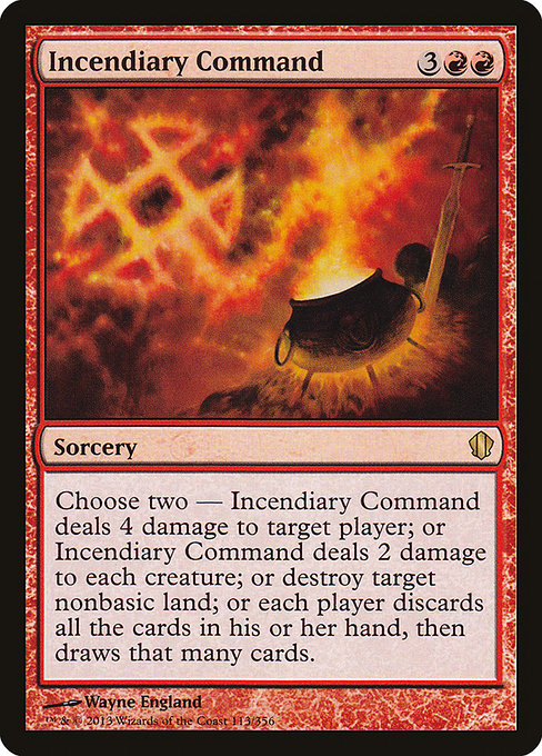 Incendiary Command highlighted card art