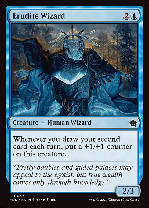 Erudite Wizard highlighted card art