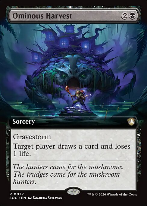 Ominous Harvest highlighted card art