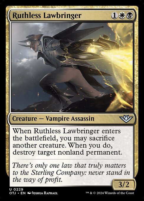 Ruthless Lawbringer highlighted card art