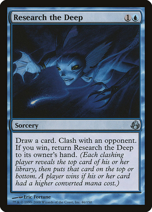 Research the Deep highlighted card art