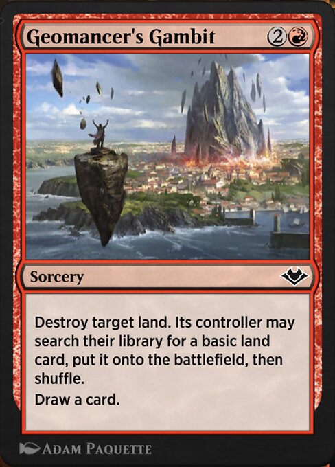 Geomancer's Gambit highlighted card art