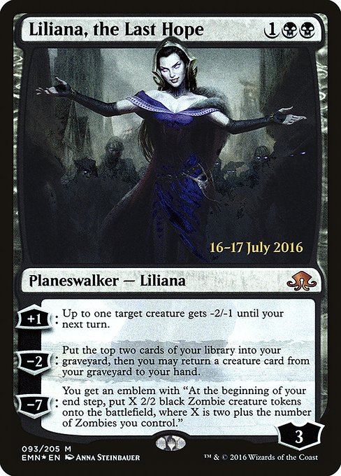 Liliana, the Last Hope from Eldritch Moon Promos