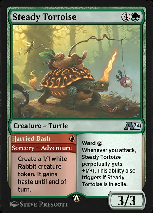 Steady Tortoise // Harried Dash highlighted card art