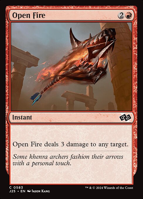 Open Fire highlighted card art