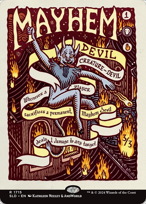 Mayhem Devil from Secret Lair Drop