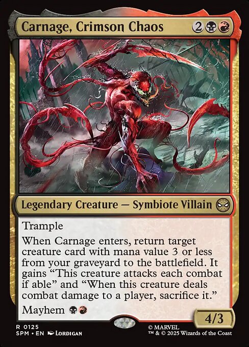 Carnage, Crimson Chaos from Marvel's Spider-Man