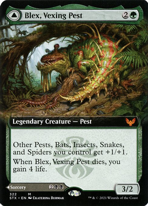 Blex, Vexing Pest // Search for Blex from Strixhaven: School of Mages