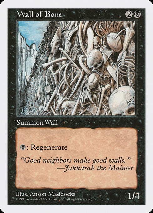 Wall of Bone from Fifth Edition