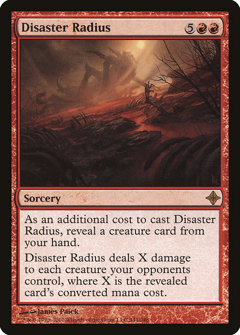 Disaster Radius from Rise of the Eldrazi