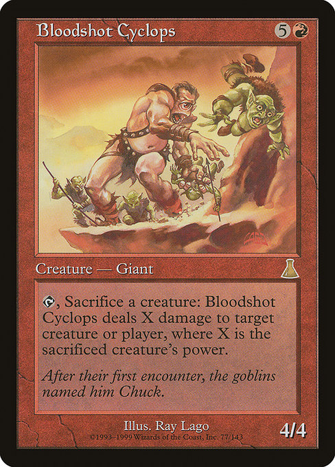 Bloodshot Cyclops from Urza's Destiny