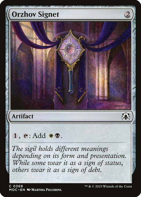Orzhov Signet from March of the Machine Commander