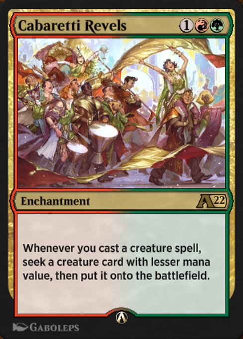 Cabaretti Revels highlighted card art