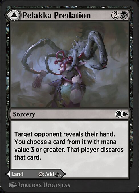 Pelakka Predation // Pelakka Caverns highlighted card art