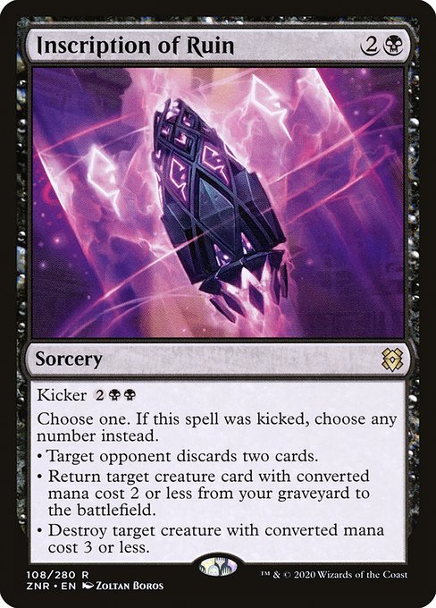 Inscription of Ruin from Zendikar Rising