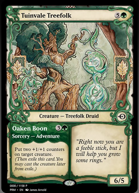 Tuinvale Treefolk // Oaken Boon highlighted card art