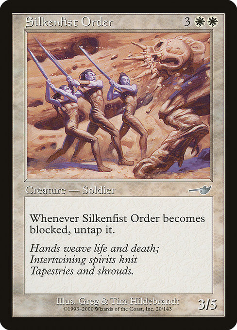 Silkenfist Order highlighted card art