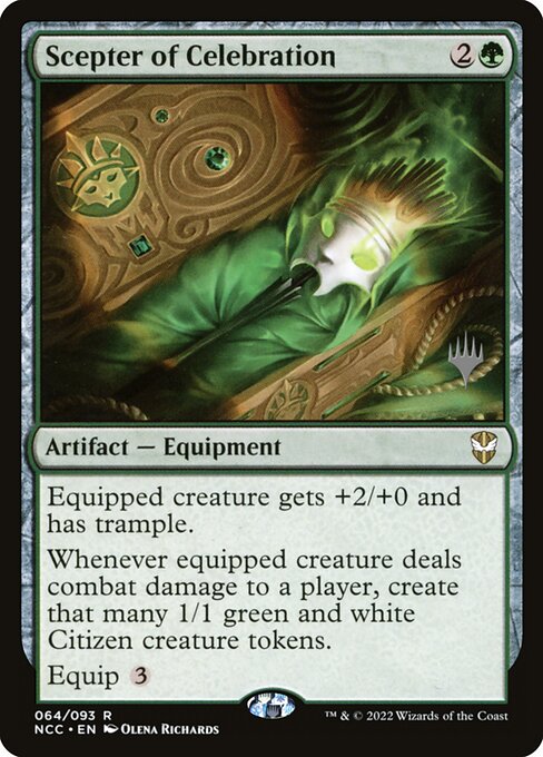 Scepter of Celebration from New Capenna Commander Promos