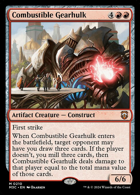 Combustible Gearhulk from Modern Horizons 3 Commander