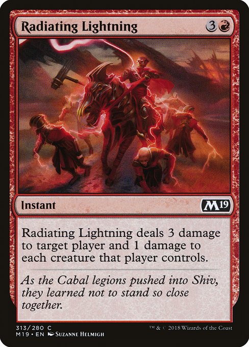 Radiating Lightning highlighted card art