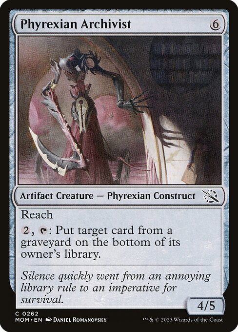 Phyrexian Archivist highlighted card art