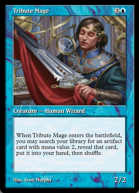 Tribute Mage highlighted card art
