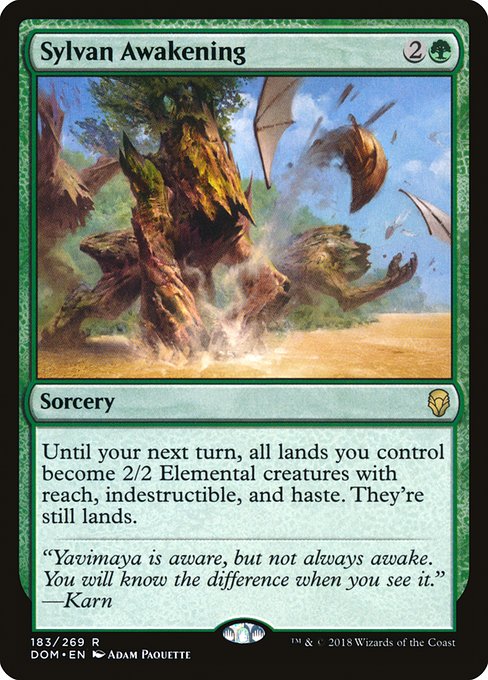 Sylvan Awakening highlighted card art