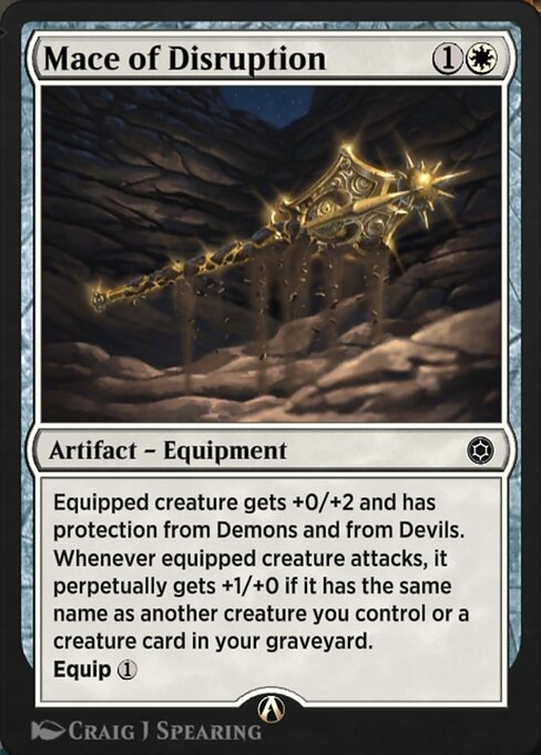 Mace of Disruption highlighted card art