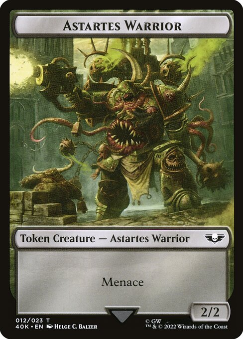 Astartes Warrior highlighted card art