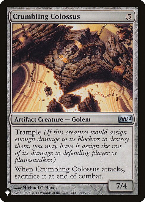Crumbling Colossus highlighted card art