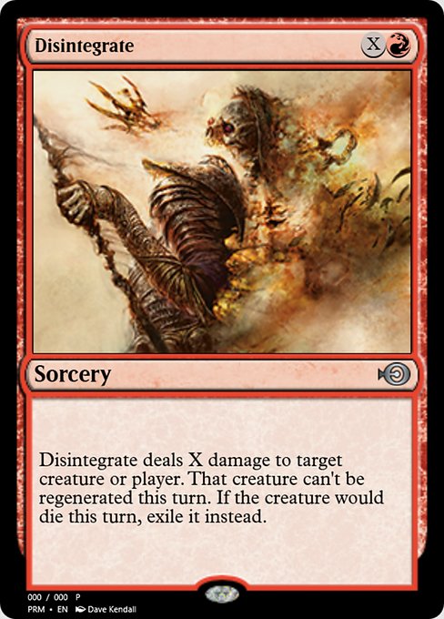 Disintegrate from Magic Online Promos