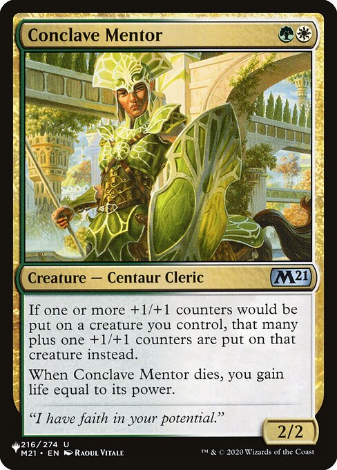 Conclave Mentor highlighted card art