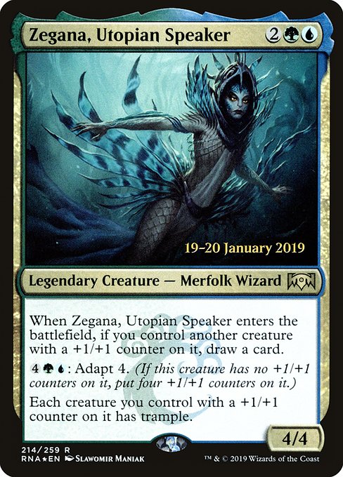 Zegana, Utopian Speaker from Ravnica Allegiance Promos