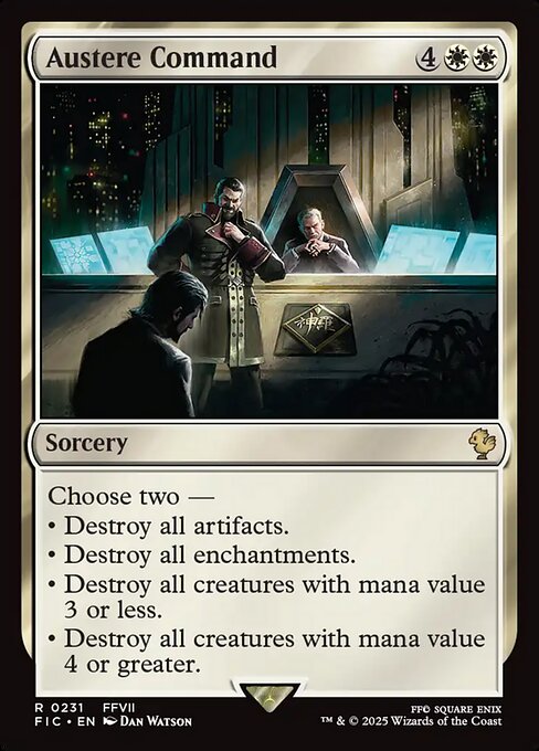 Austere Command highlighted card art