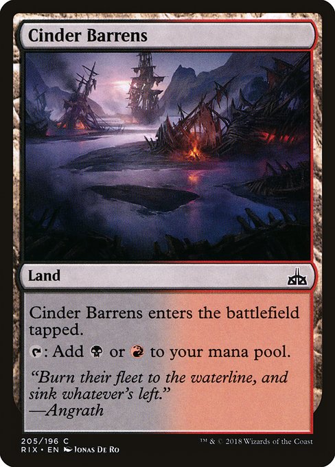 Cinder Barrens from Rivals of Ixalan