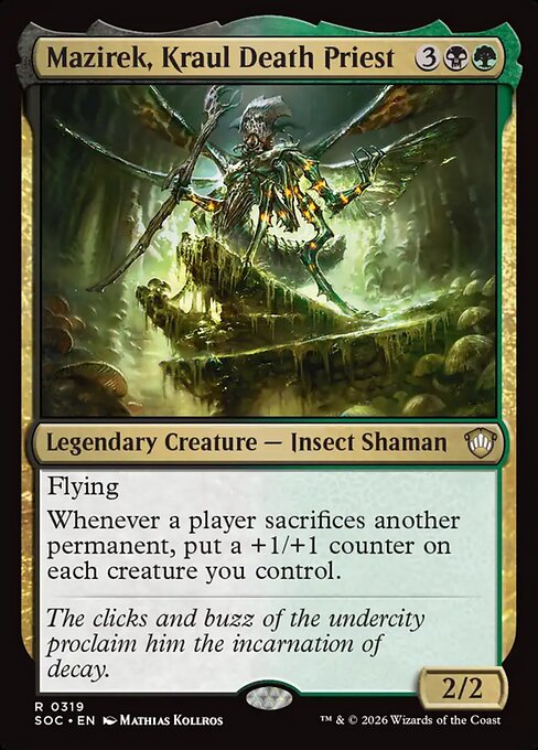 Mazirek, Kraul Death Priest from Secrets of Strixhaven Commander