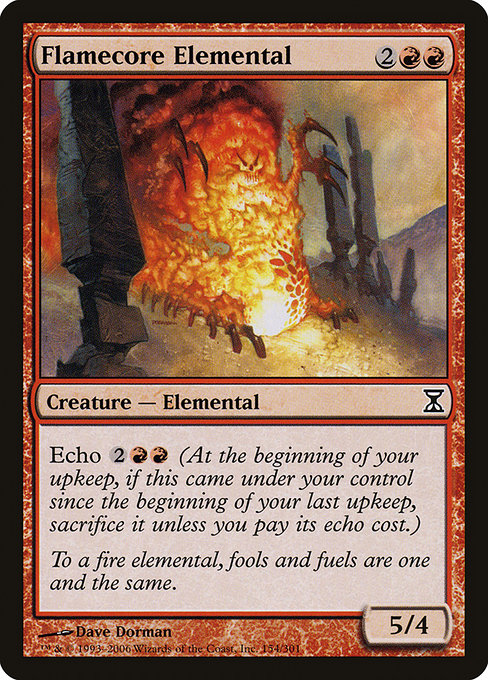 Flamecore Elemental highlighted card art