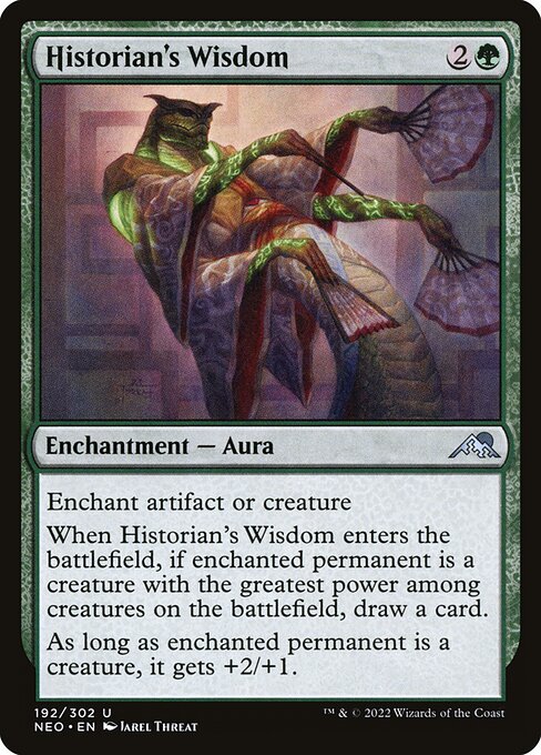 Historian's Wisdom highlighted card art
